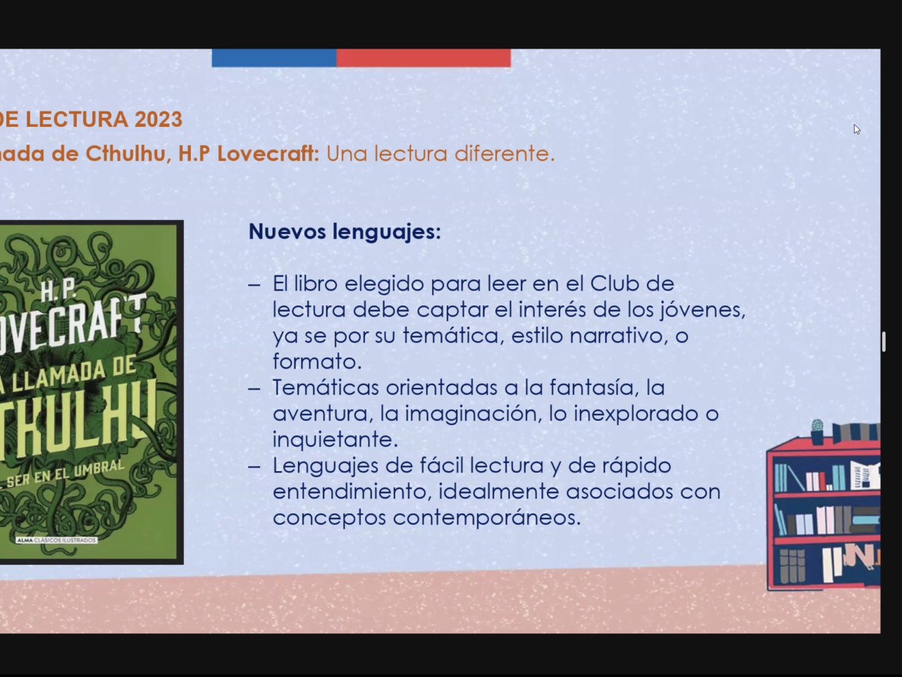 Conductores de la red de clubes de la región de Ñuble y equipo de la CR de bibliotecas públicas