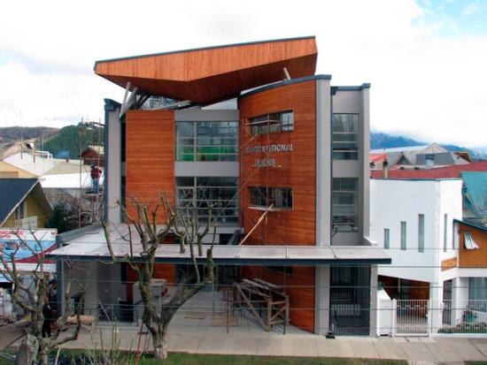 Frontis Biblioteca Regional de Aysén.
